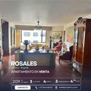 Apartamento en Venta en Rosales Bogotá (210 m²)