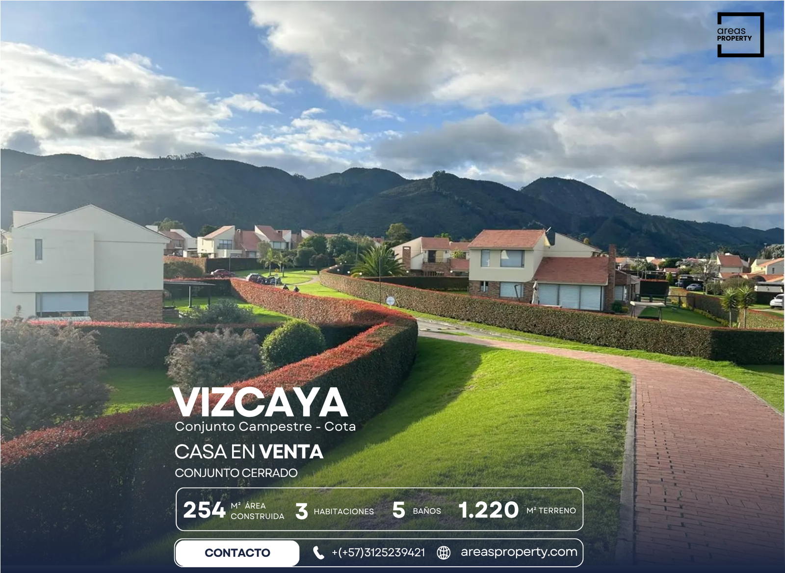 Casa Campestre en Venta en Cota (254 m²)