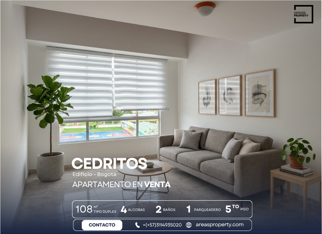 Apartamento Dúplex en Venta en Cedritos (108 m²)