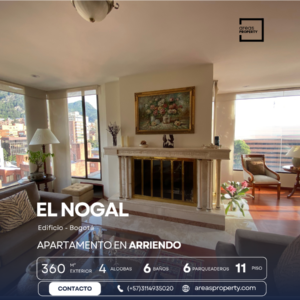 Penthouse Duplex en Arriendo en El Nogal (360 m²)