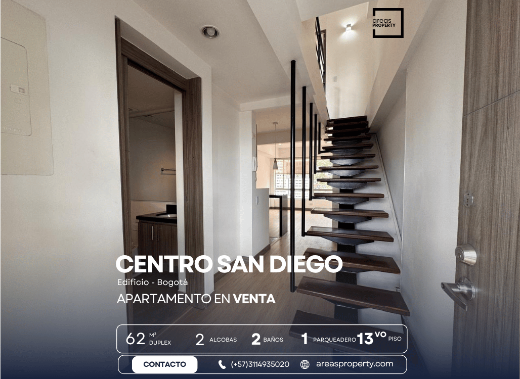 Apto Dúplex en Venta San Diego Centro (62 m² + Depósito 9 m²)