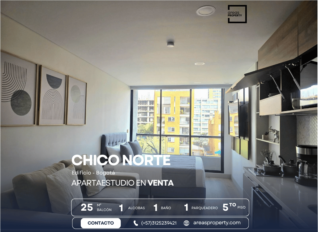 Apto Domotizado 25 m² en Venta cerca a Calle 94