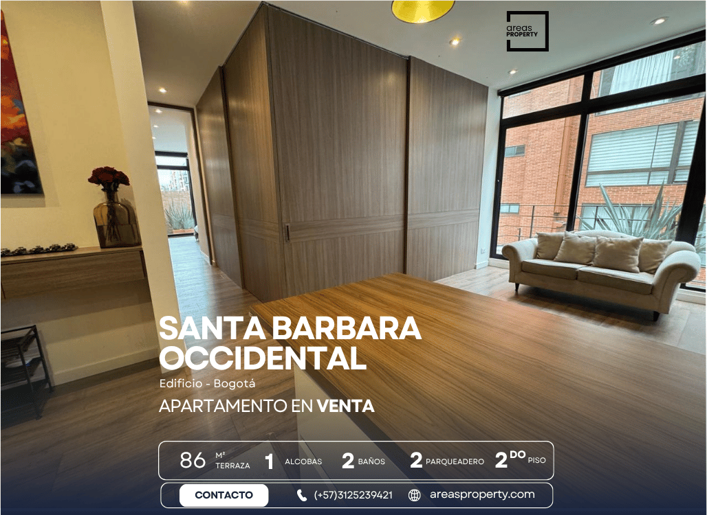 Apto 86 m² + Terraza 20 m² Santa Bárbara Occidental