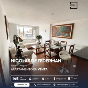 Apartamento Dúplex de 139 m² con Terraza en Nicolás de Federmán